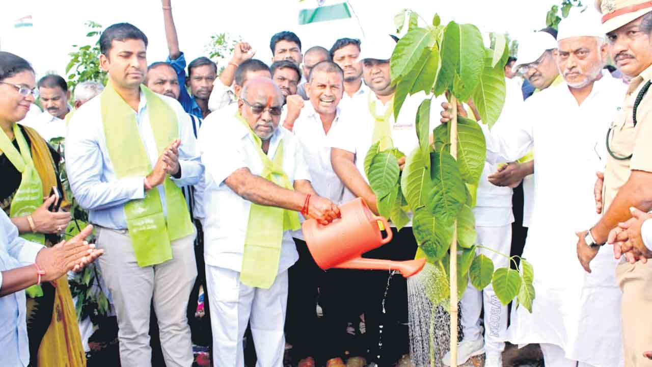 ఉత్సాహంగా వృక్షార్చన