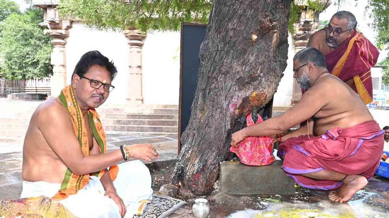 Srisailam | లోక కల్యాణార్థం అపరాజితా దేవి అమ్మవారికి పూజలు