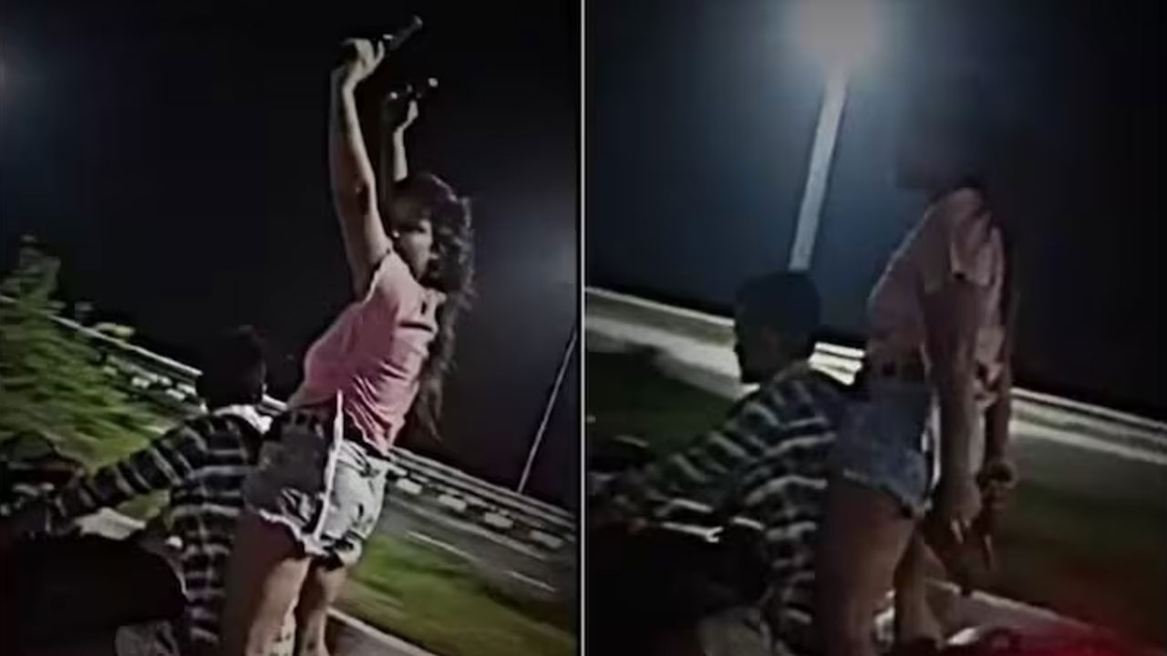 Patna | బైక్‌పై నిలబడి రెండు చేతుల్లో గన్స్‌తో అమ్మాయి స్టంట్స్‌.. వీడియో వైరల్‌