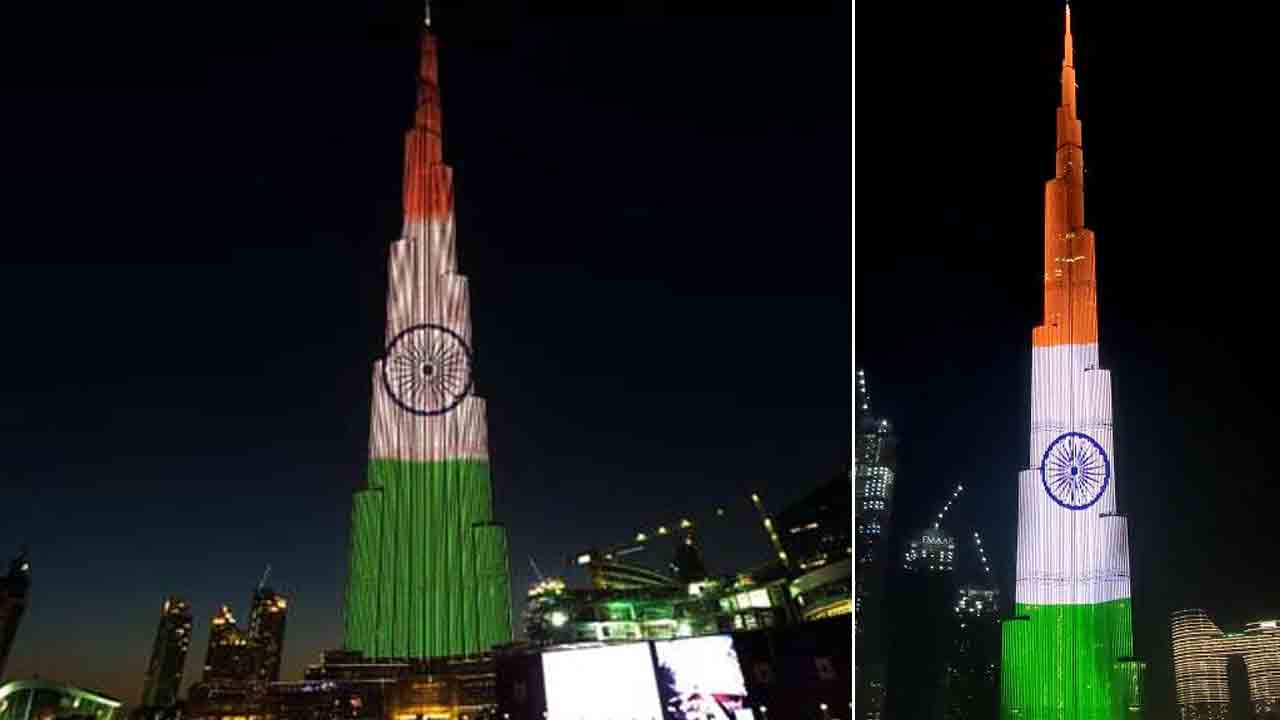 Burj Khalifa | బుర్జ్‌ ఖలీఫాపై రెపరెపలాడిన మువ్వన్నెల జెండా.. వీడియో