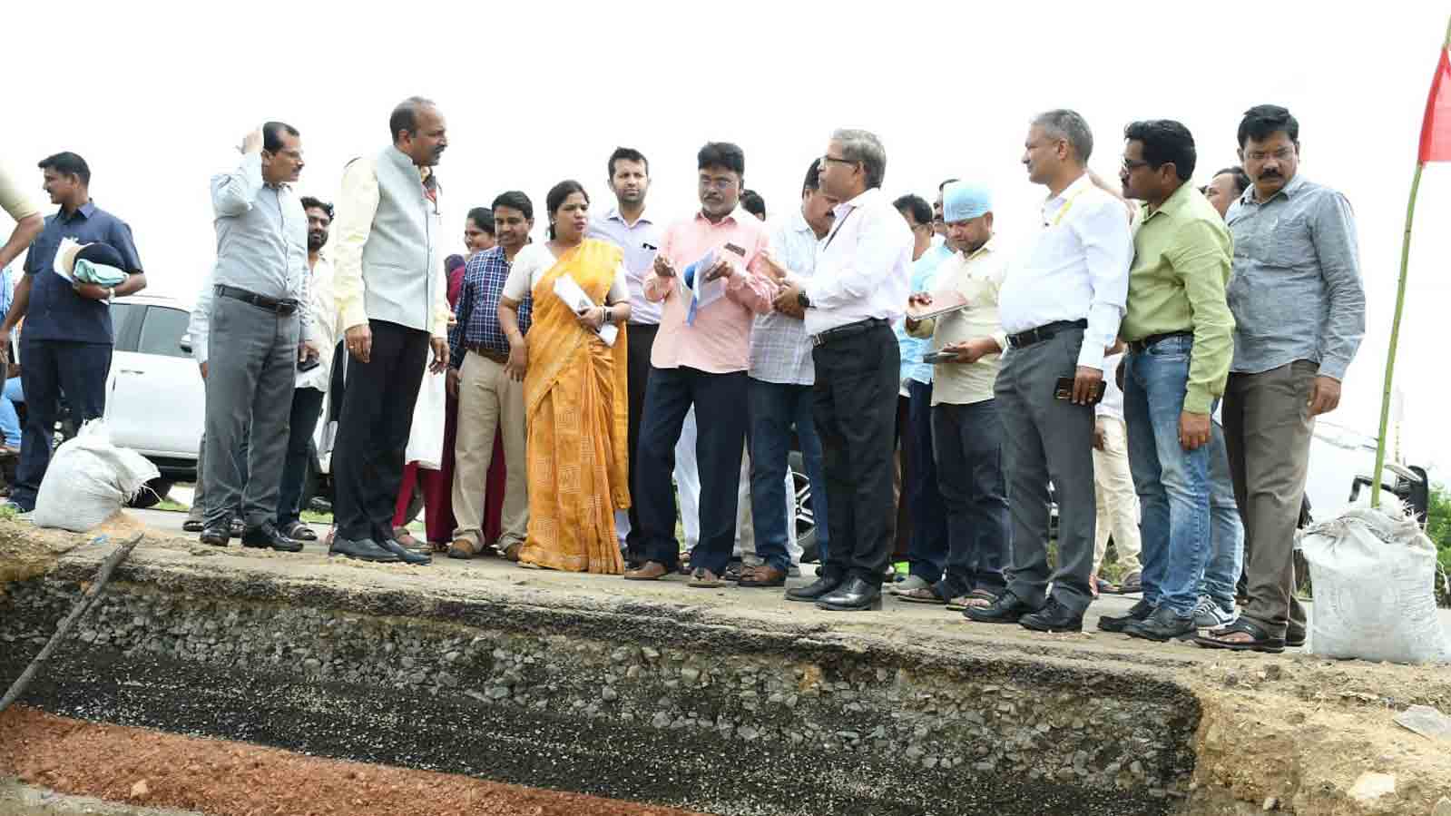 Central team visit on flood damage