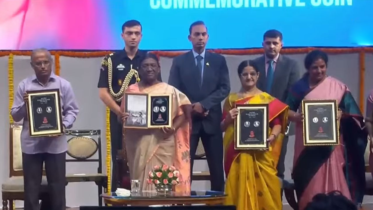 NTR | ఎన్టీఆర్‌ స్మారక నాణెం విడుదల చేసిన రాష్ట్రపతి ద్రౌపదీముర్ము