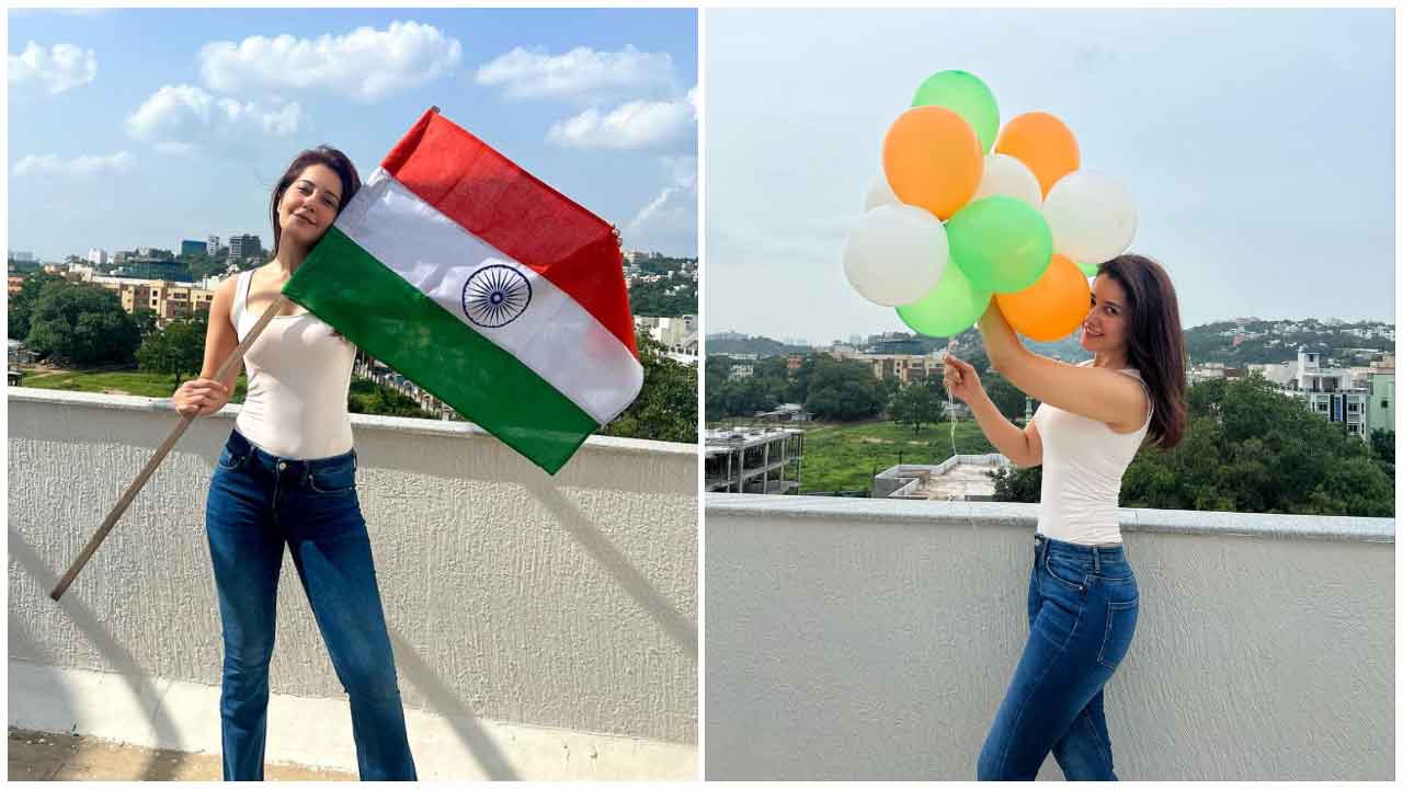 Raashi Khanna | మూడు రంగుల జెండాతో చూడముచ్చటగా రాశి ఖన్నా..