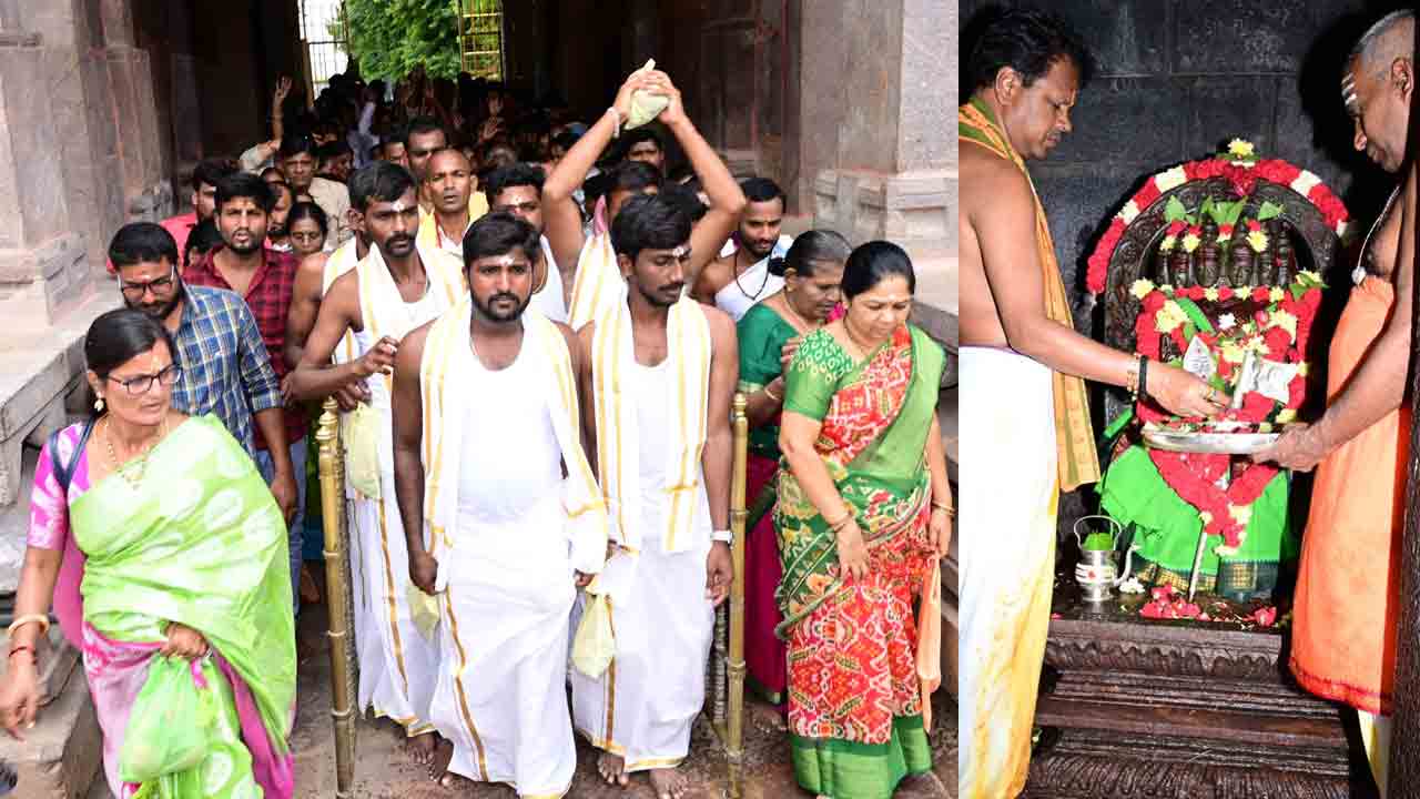 Srisailam | శ్రీశైలంలో సుబ్రహ్మణ్యస్వామికి విశేష అభిషేకం..!