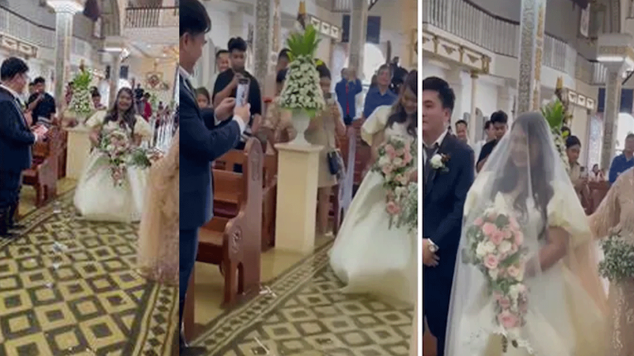 Viral News | డోక్సూరి తుపాను విధ్వంసం.. వరద నీటిలోనే వివాహం