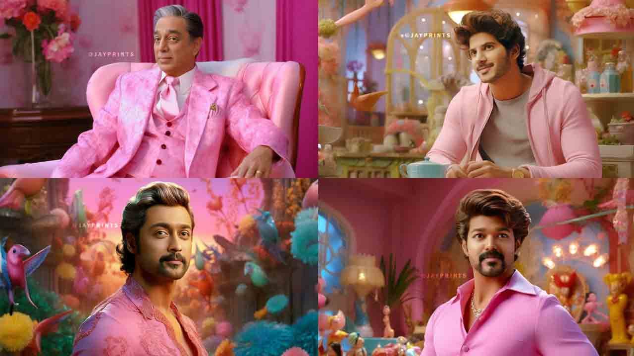 Barbie Movie Trend | బార్బీ ట్రెండ్‌లో క‌మల్ హాసన్, సూర్య, దుల్కర్.. ఫొటోలు వైర‌ల్