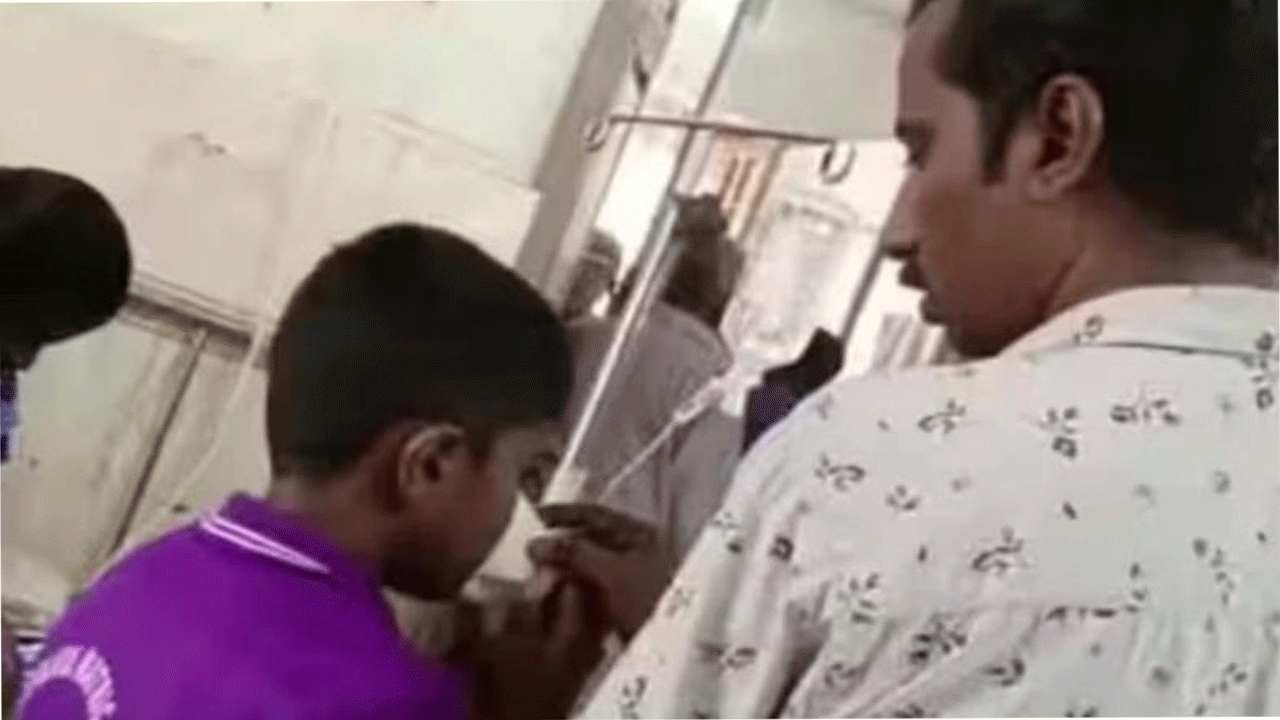 దారుణం : ఆక్సిజ‌న్ మాస్క్ స్ధానంలో పేప‌ర్ క‌ప్‌ను వాడిన బాలుడు