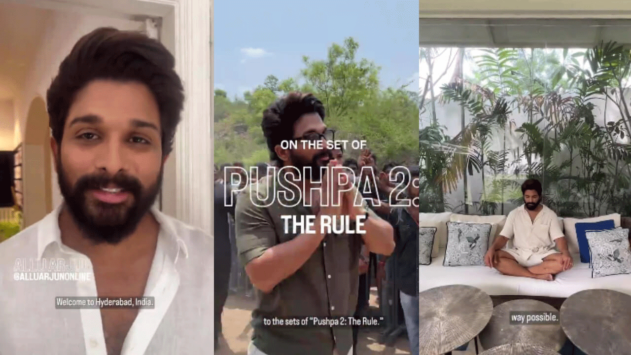 Allu Arjun | పుష్ప-2 సెట్‌లోకి తీసుకెళ్లిన అల్లు అర్జున్‌.. ఇన్‌స్ట్రాగ్రామ్‌ స్పెషల్ వీడియో వైరల్‌