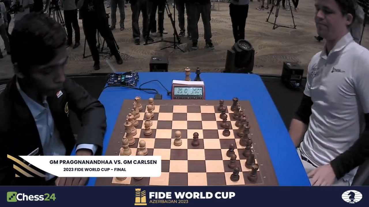 R Praggnanandha: ప్ర‌జ్ఞానంద వ‌ర్సెస్ కార్ల్‌స‌న్‌.. జోరుగా టైబ్రేక‌ర్‌.. వీడియో