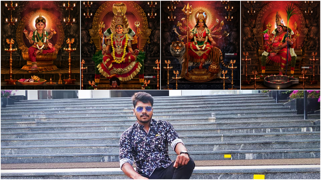 Harshad Jee |  ఇతగాడి స్టూడియోకి వెళ్తే మీకు నచ్చిన అమ్మవారి రూపంలోకి మార్చేస్తారు.. కాకపోతే కండీషన్స్‌ అప్లై!