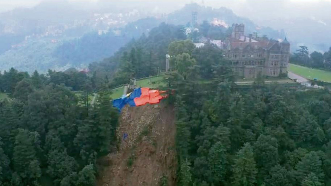 Shimla: కృంగిపోతున్న అడ్వాన్స్‌డ్ స్ట‌డీ ఇన్స్‌టిట్యూట్‌.. షిమ్లా కొండ‌చ‌రియ‌లు విరిగింది ఇక్క‌డే