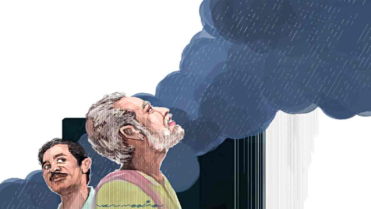 గాలిలో దీపంలాంటి ఓ గీతన్న జీవన పోరాటమే.. ముసురు కథ!