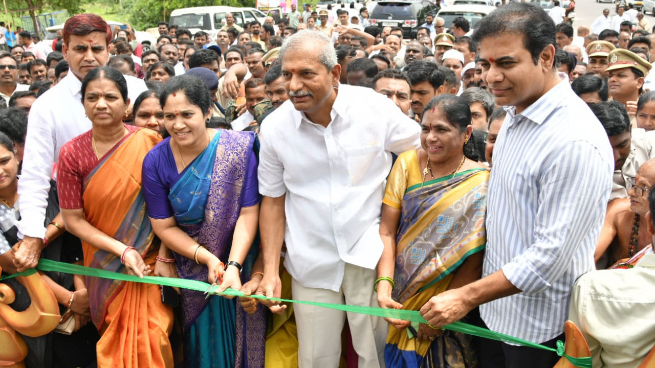 Minister KTR | వేములవాడలో మంత్రి కేటీఆర్ పర్యటన.. పలు అభివృద్ధి కార్యక్రమాలు ప్రారంభం