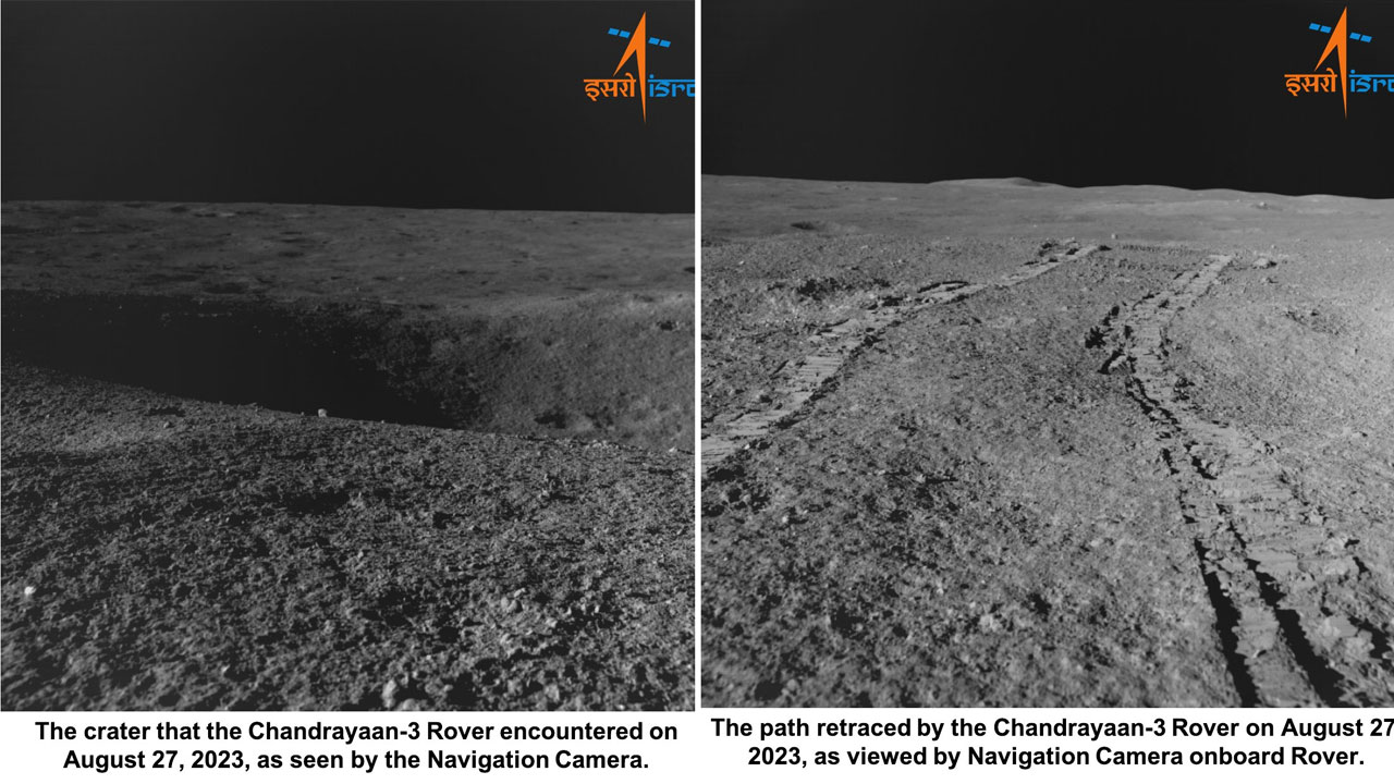 Rover Pragyan: ప్ర‌జ్ఞాన్ వెళ్తున్న‌ దారిలో 4 మీట‌ర్ల గొయ్యి.. కొత్త రూటులో రోవ‌ర్ మూన్‌వాక్
