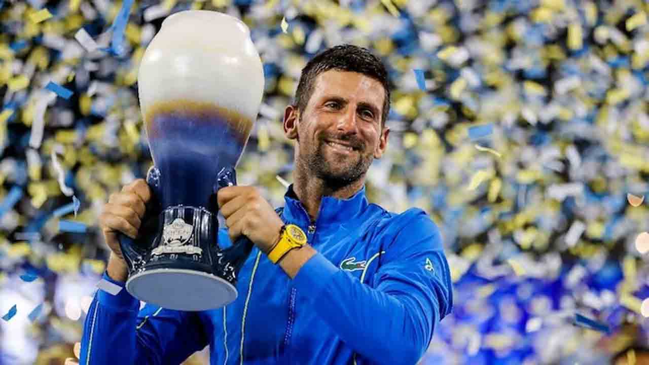 Novak Djokovic | 39వ ట్రోఫీతో దిగ్గ‌జాల స‌ర‌స‌న‌ జ‌కోవిచ్.. సంతోషం ప‌ట్ట‌లేక చొక్కా చింపేశాడు