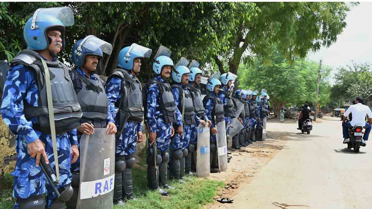 Haryana |  నూహ్‌లో వీహెచ్‌పీ శోభాయాత్ర.. భారీగా మోహరించిన పోలీసులు