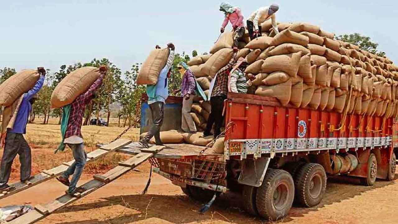 ధాన్యం వాహనాలకు జీపీఎస్‌