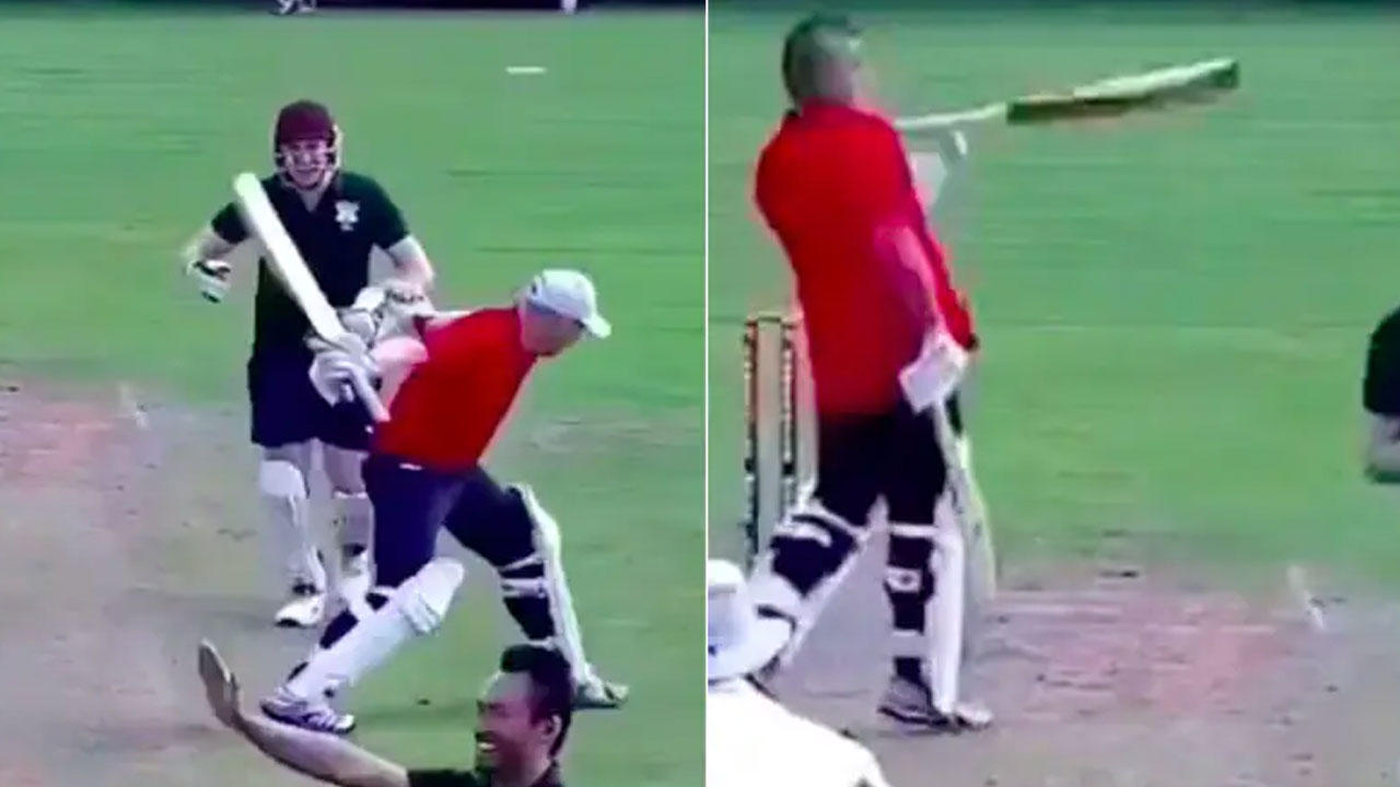 Run Out: ర‌నౌటైన ఆవేశంలో బ్యాట్‌ను విసిరేశాడు..  ఆ త‌ర్వాత ఏం జ‌రిగిందో చూడండి.. వీడియో