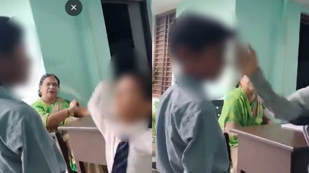 UP Teacher: ముస్లిం విద్యార్థిని కొట్టేలా ప్రోత్స‌హించిన టీచ‌ర్‌.. వీడియో