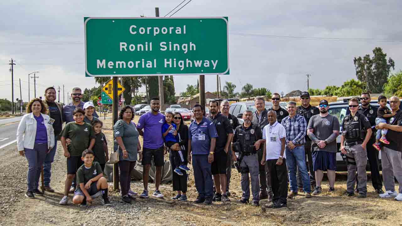 కాలిఫోర్నియా హైవేకి భారత అధికారి పేరు
