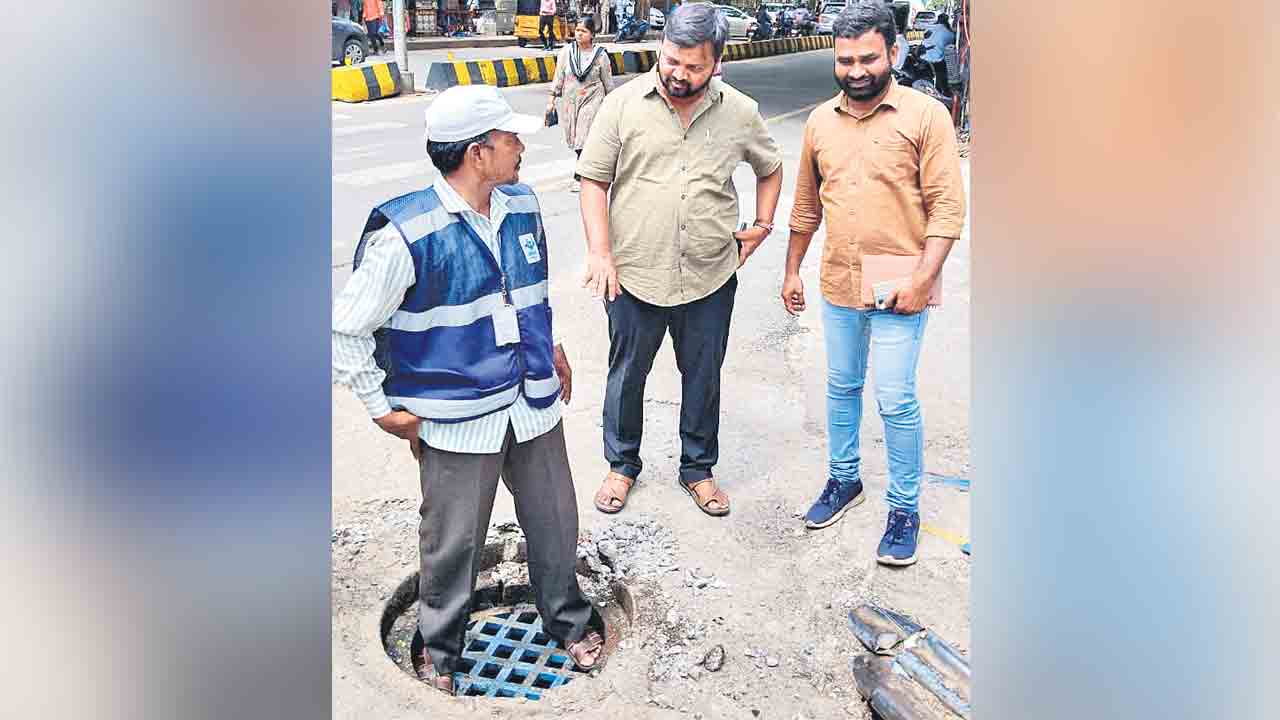 మ్యాన్‌హోల్స్‌పై సేఫ్టీ గ్రిల్స్‌