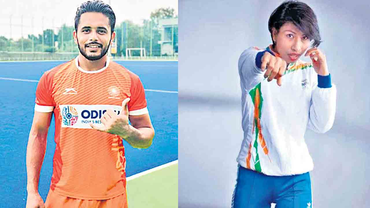 పతాకాధారులుగా హర్మన్‌ప్రీత్‌, లవ్లీనా