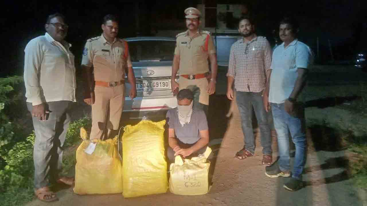 61 కిలోల గంజాయి స్వాధీనం