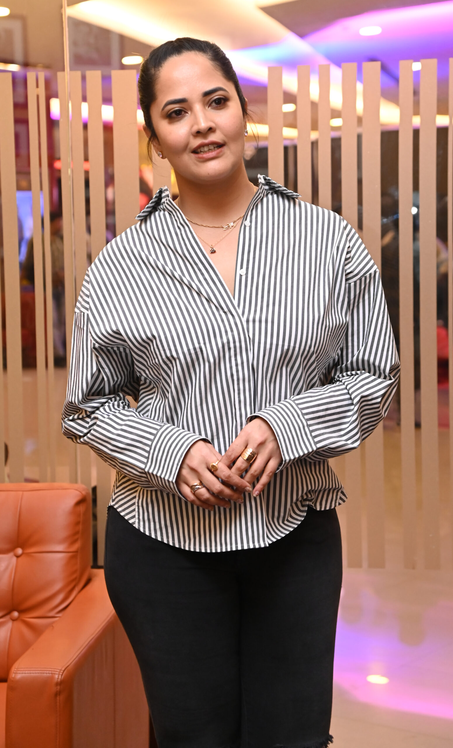 Anasuya Bharadwaj At Pedda Kapu 1 Movie Trailer Launch