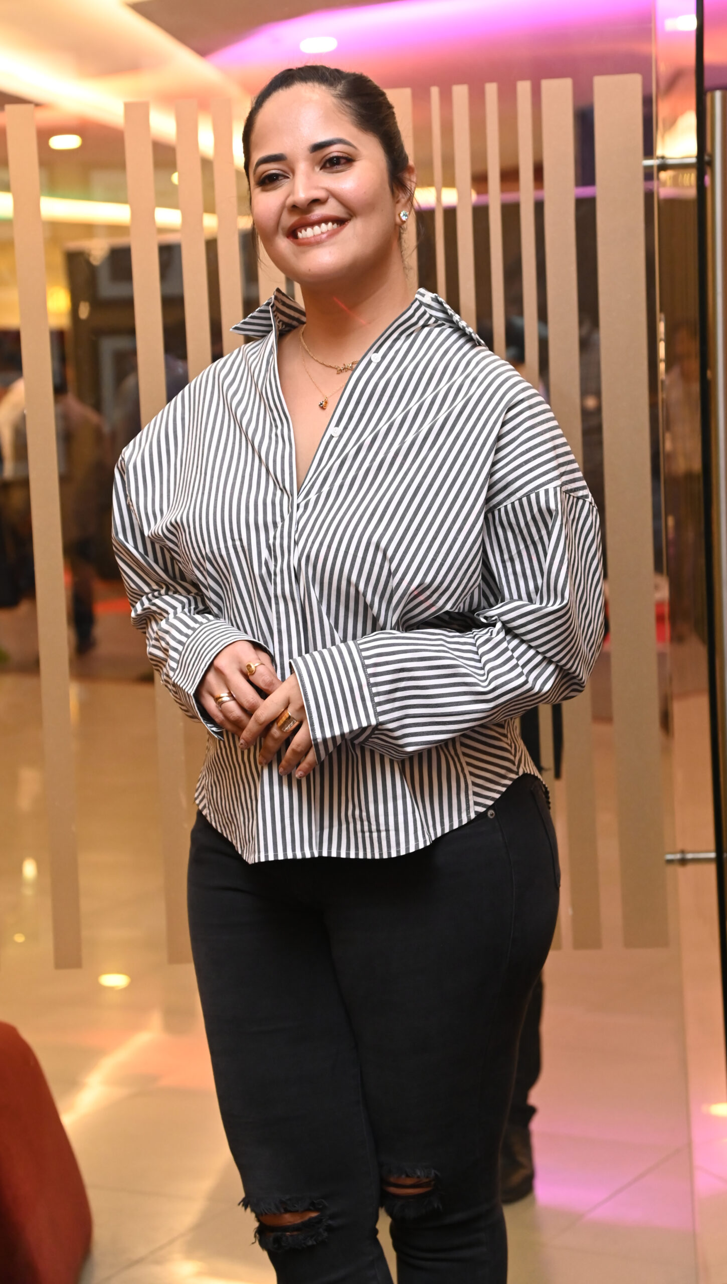 Anasuya Bharadwaj At Pedda Kapu 1 Movie Trailer Launch
