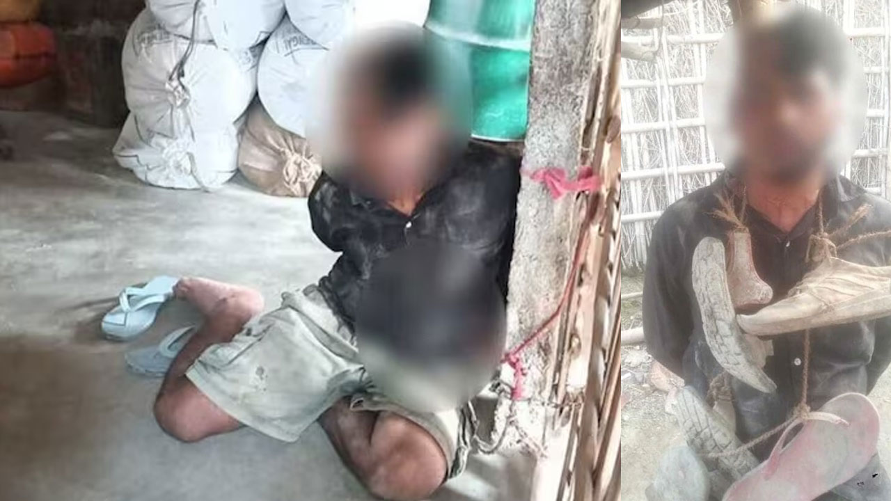 Bihar | మహిళను వేధించాడని.. అరగుండు కొట్టించి మెడలో బూట్ల దండతో ఊరేగించారు