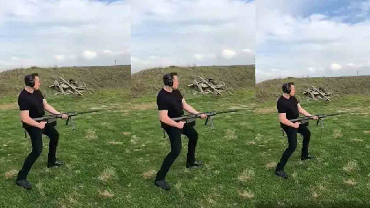 Elon Musk | అసాల్ట్‌ రైఫిల్‌తో ఫైరింగ్‌.. యాక్షన్‌ హీరో లెవల్లో మస్క్‌.. వీడియో