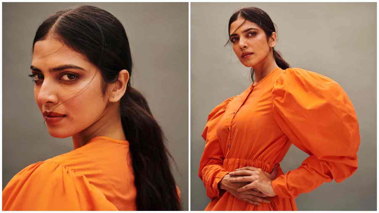 Malavika Mohanan | ఆరెంజ్ డ్రెస్‌లో ఆకట్టుకుంటున్న మాళవిక మోహనన్..
