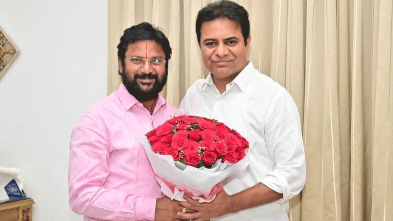 మంత్రి కేటీఆర్ ఎమ్మెల్యే కోరుకంటి భేటీ