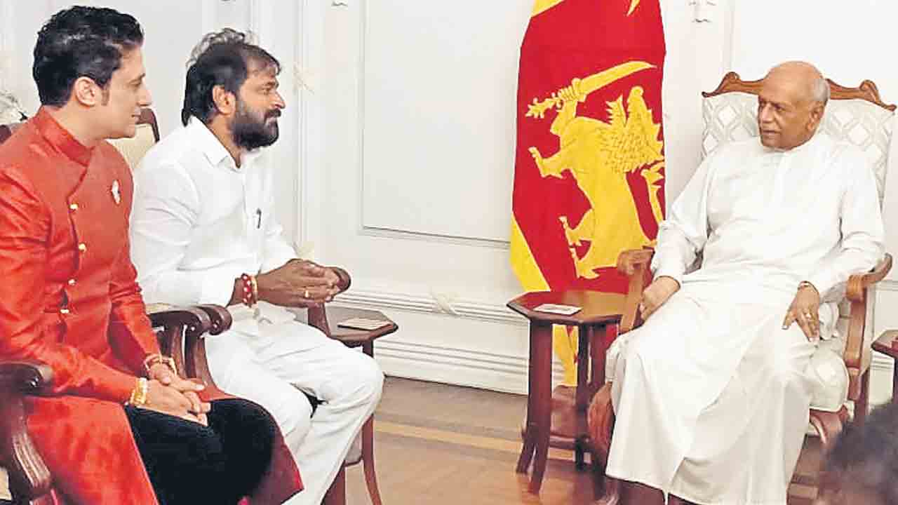 శ్రీలంక ప్రధానితో మంత్రి శ్రీనివాస్గౌడ్ భేటీ