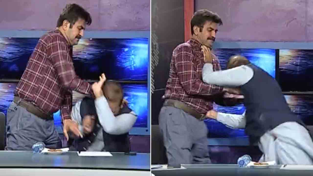 Viral Video | టీవీ లైవ్‌ డిబేట్‌లో కొట్టుకున్న నేతలు.. వీడియో