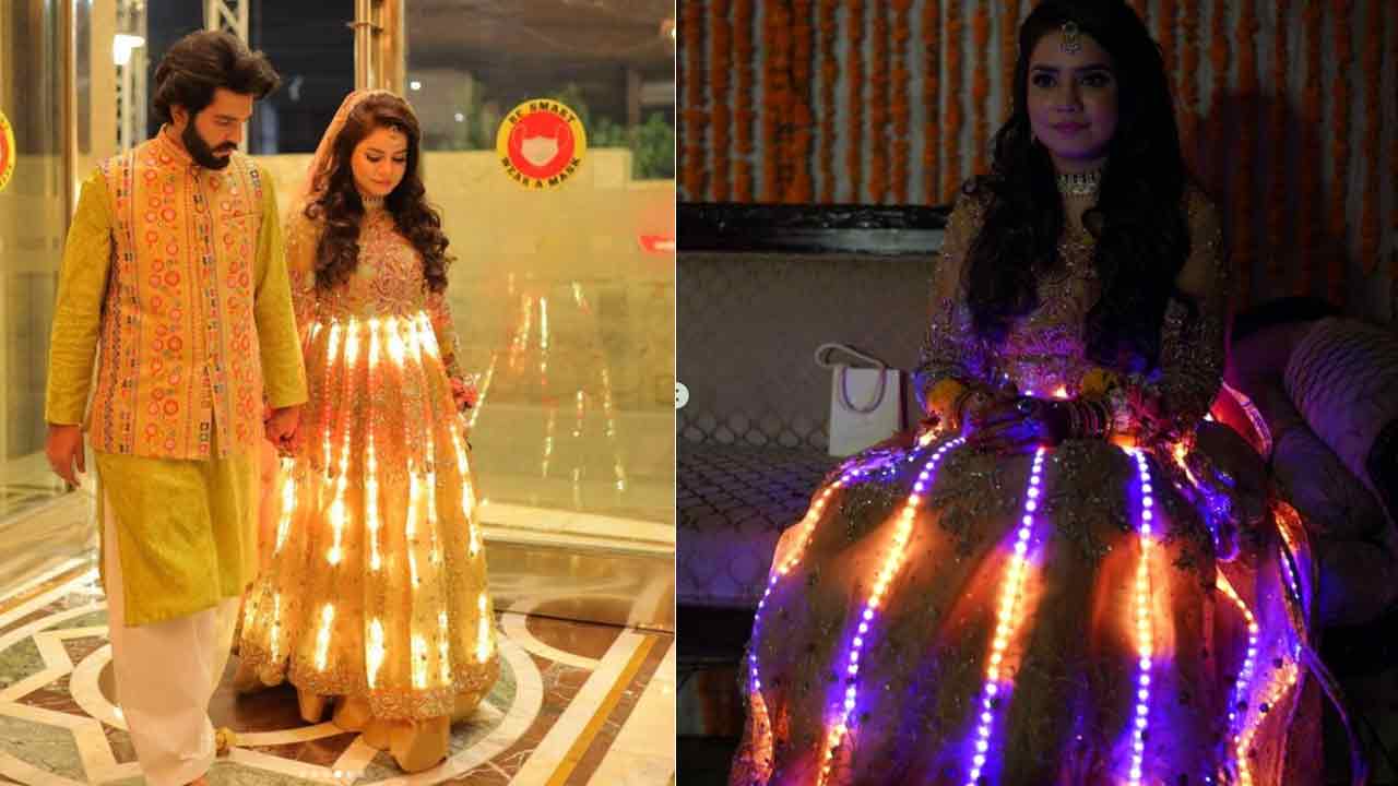Groom | ఎల్‌ఈడీ లైట్స్‌తో రూపొందించిన లెహంగాలో మెరిసిన వధువు.. వీడియో వైరల్‌