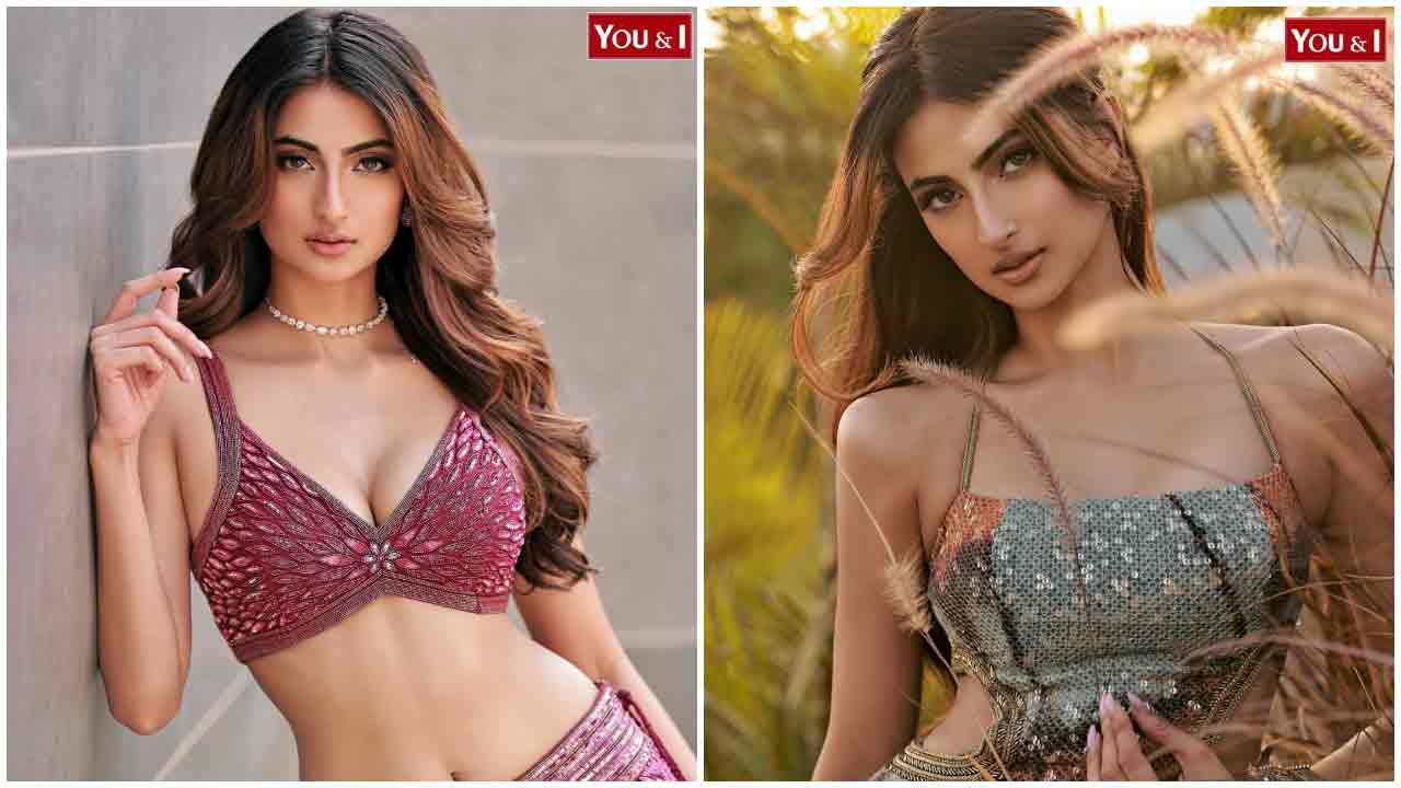 Palak Tiwari | మెరూన్ కలర్ డ్రెస్‌లో పరువాలు ఒలకబోస్తున్న పాలక్ తివారీ..