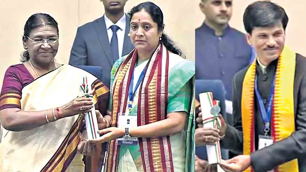 ఉత్తమ ఉపాధ్యాయులకు జాతీయ అవార్డుల ప్రదానం