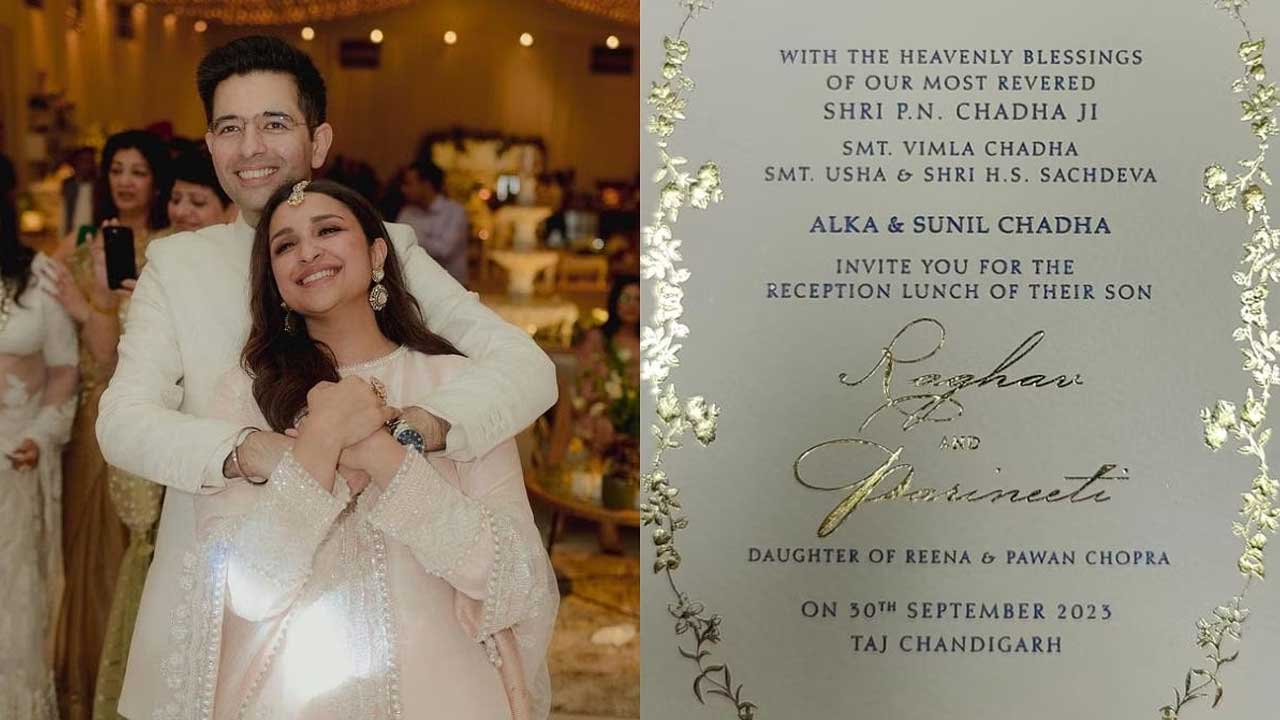 Viral picture | సోషల్‌ మీడియాలో వైరల్‌గా పరిణీతి చోప్రా, రాఘవ్‌ చద్దాల విందు ఆహ్వాన పత్రిక