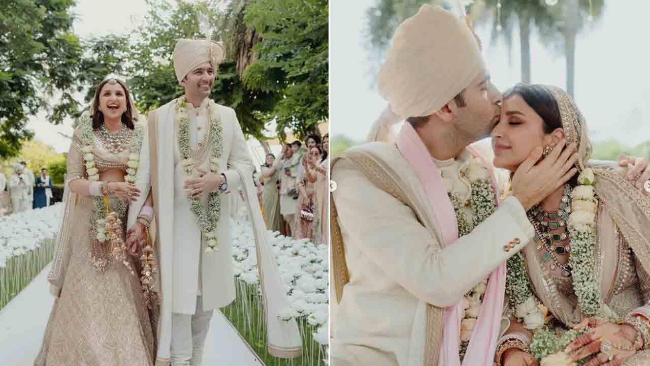 Parineeti-Raghav Chadha | వివాహబంధంతో ఒక్కటైన రాఘవ్‌-పరిణీతి.. పిక్స్‌ వైరల్‌