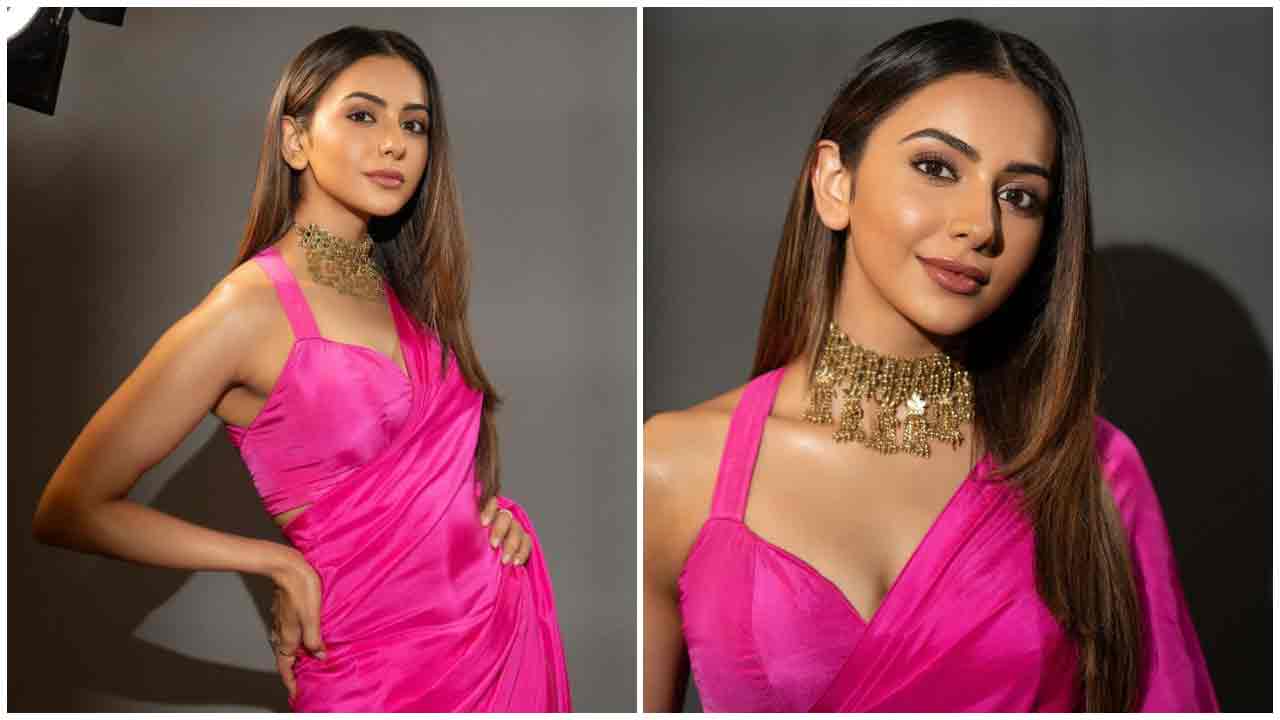 Rakul Preet Singh | పింక్ డ్రెస్‌లో రకుల్ ప్రీత్ సింగ్ ధగధగలు..