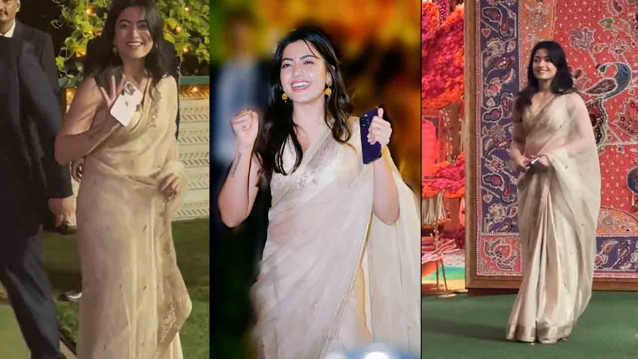 Rashmika Mandanna | కెమెరా కండ్లన్నీ రష్మిక మందన్నా మీదే.. అంబానీ ఇంట సెంటర్ ఆఫ్ అట్రాక్షన్‌