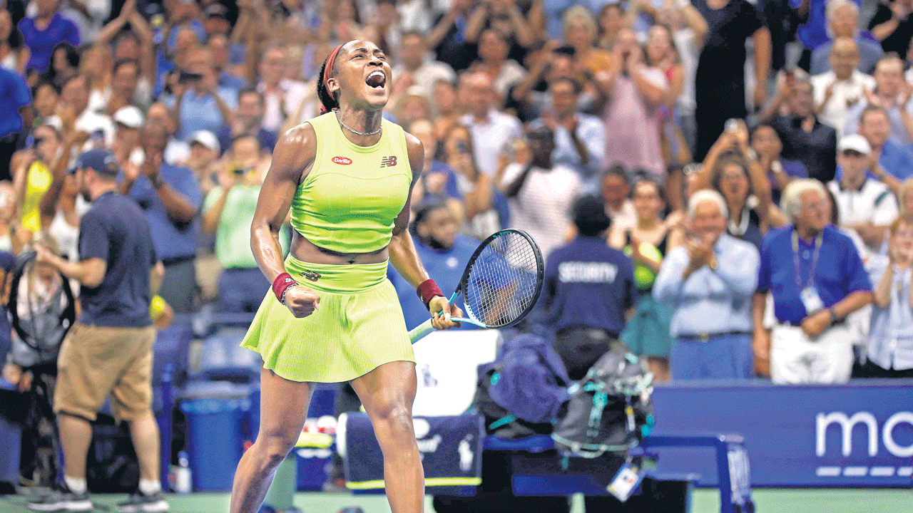 యూఎస్‌ ఓపెన్‌ గ్రాండ్‌స్లామ్‌ టోర్నీలో దుమ్మురేపిన యువ సంచలనం.. ఫైనల్ చేరిన కోకో గ్రాఫ్