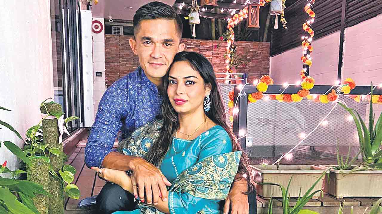 సునీల్‌ ఛెత్రీకి పుత్రోత్సాహం