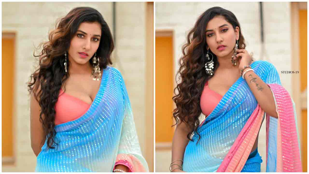 Vishnupriya Bhimeneni | చీరలో అందచందాలు ఒలకబోస్తున్న విష్ణుప్రియ..