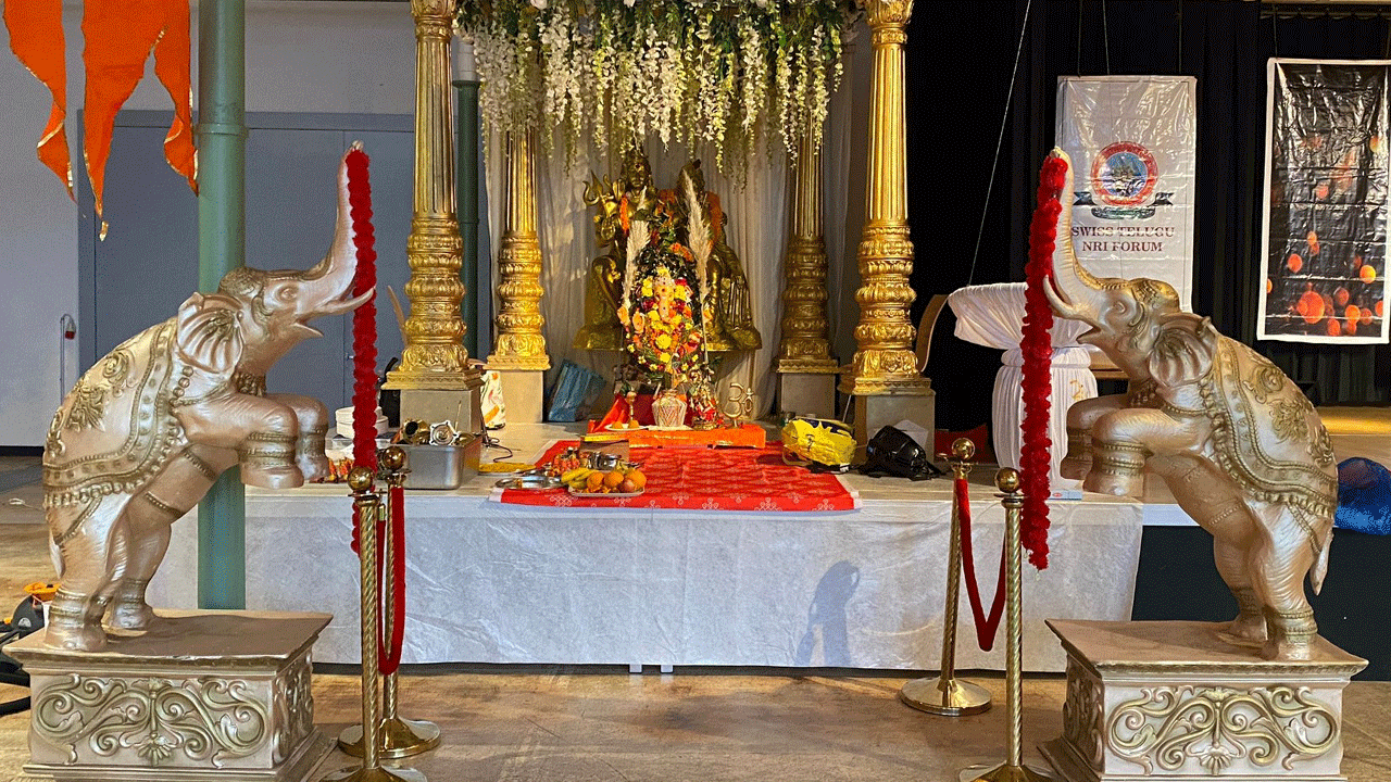 NRI | స్విట్జర్లాండ్‌లో ఘనంగా గణేశ్‌ నవరాత్రి ఉత్సవాలు