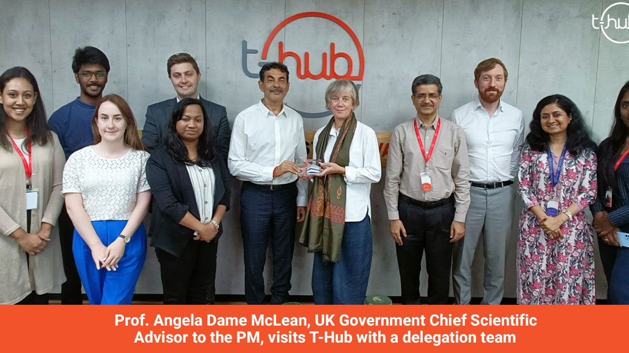 T Hub | టీ హబ్‌ను సందర్శించిన యుకే ప్రభుత్వ చీఫ్‌ సైంటిఫిక్‌ సలహాదారు మ్యాక్‌లీన్‌