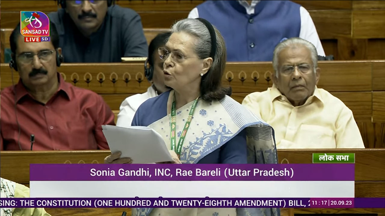 Sonai Gandhi: స్త్రీల త్యాగాలు ఎన‌లేనివి.. మ‌హిళా బిల్లును త‌క్ష‌ణ‌మే అమలు చేయాలి:  సోనియా గాంధీ