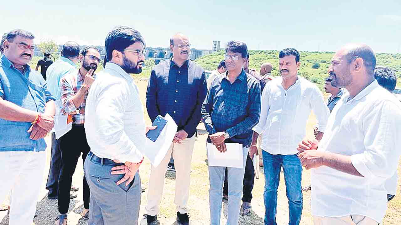 కేటీఆర్‌ పర్యటనకు ఏర్పాట్లు