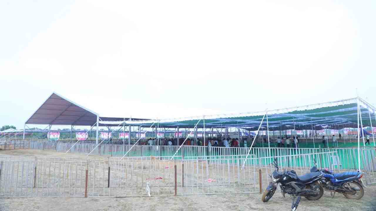 సీఎం సభకు సర్వం సిద్ధం